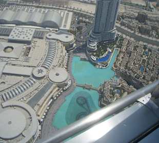 Blick auf die Dubai Mall von oben