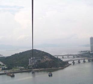 Blick aus der Seilbahn