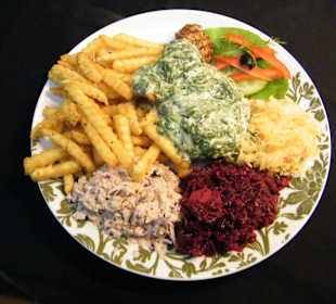 Stek z indyka w sosie szpinakowo-śmietanowym