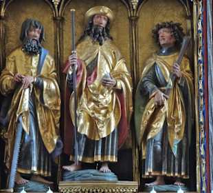 Der Flügelaltar in der Kirche St. Jakobus