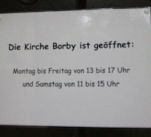 Fischerkirche Borby Öffnungszeiten