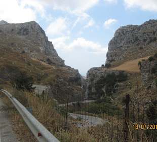Strasse Richtung Mirthios bzw. Plakias