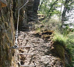 Einstieg Klettersteig