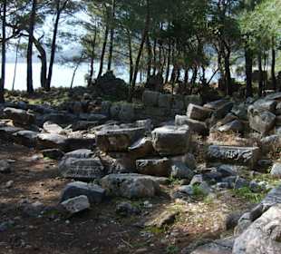 Überreste des Palastes