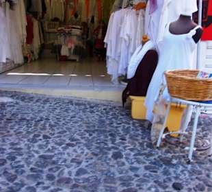 Santorin selbst im Bild Landschaft, Stadt