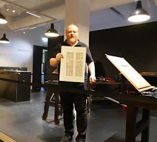 Das Blatt ist nun bedruckt