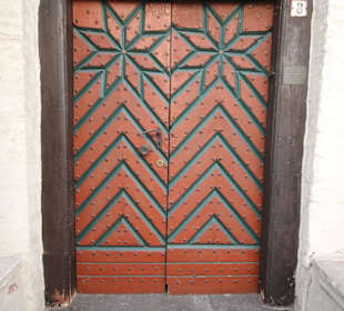 Malerische Haustüre