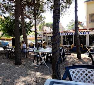 Der Gartenbereich des "Loup de Mer"