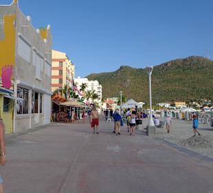 Blick auf den Boardwalk