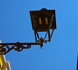 Auf Laternen schaue ich besonders