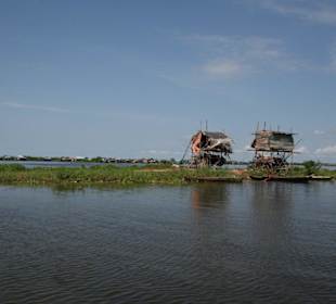 Hütten am Tonle Sap