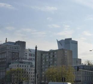 Die moderne Skyline von Warschau