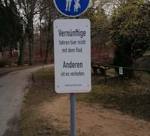 Hinweis für Radfahrer