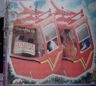 Kabinen der Seilbahn