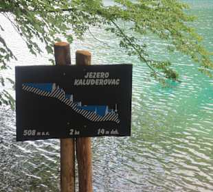 Seetafel mit Bezeichnung