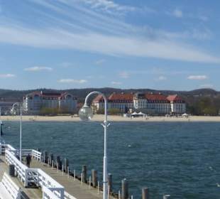 Blick vom Restaurant Meridian Molo in Sopot