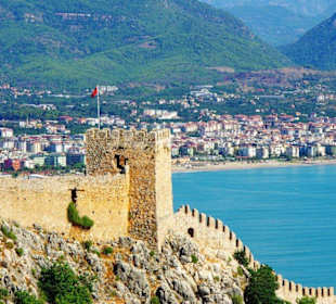 Burg von Alanya (Ic Kale) An&/Abfahrt