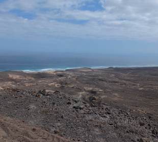Blick aus dem Geländewagen Richtung Meer