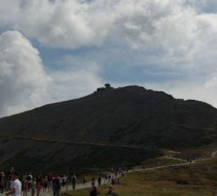 Blick auf Gipfel v. Mittelstation