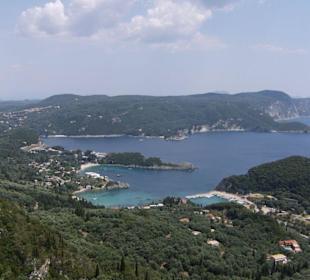 Blick auf die Bucht von Paleokastritsa