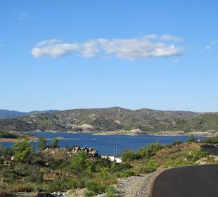 Blick auf den Stausee