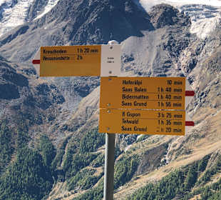 Wandern Saas Fee