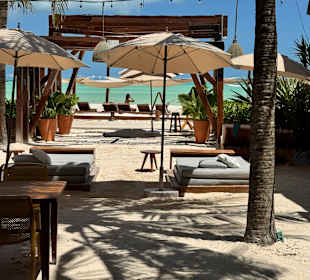 Im Beachclub in Holbox