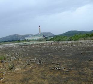 Blick auf Wärmekraftwerk