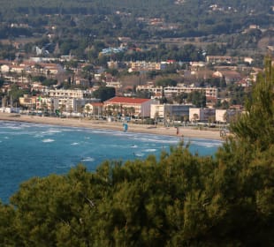 Das Städtchen Les Leques 3 km entfernt