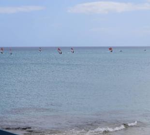 Fast immer sind Surfer zu beobachten