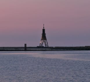 Die Kugelbake am Übergang von Elbe zur Nordsee
