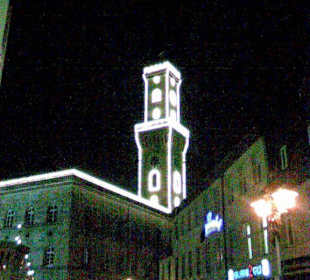 Schlechte Handyqualität - Rathaus an Weihnachten