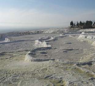 Kalksinterterressen bei Pamukkale/Türkei