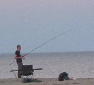 Angler am Abend