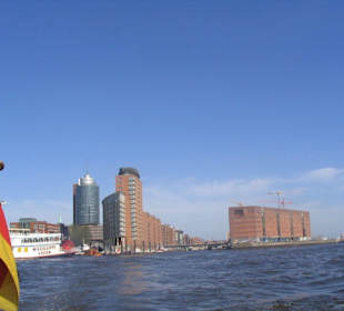 Blick auf die Baustelle "Elbphilharmonie"