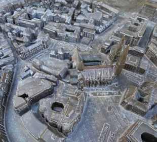 Ansichten vom Blinden-Stadtmodell Bremen