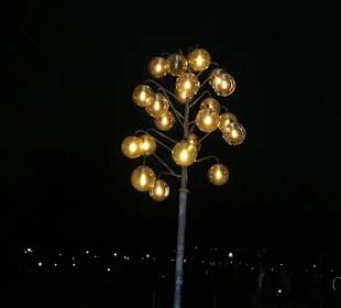 Lampione nel parco by night