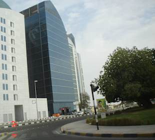 Colourful glass buidlngs