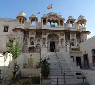 Alte verzierte Häuser in Mandawa