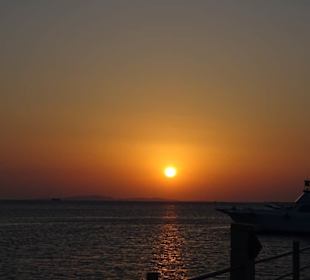 Sonnenaufgang vor dem Start