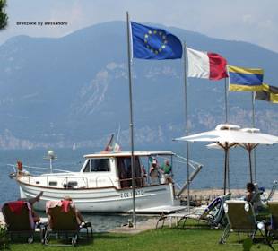 Strandpromenade in Brenzone: vor dem Du Lac