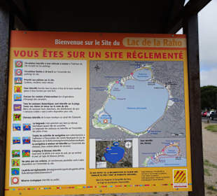 Der Plan vom Lac de Villeneuve-de-la-Raho
