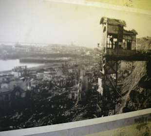 Foto im Bunker v. zerstörten Helgoland