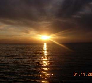 Sonnenuntergang am Strand von Side