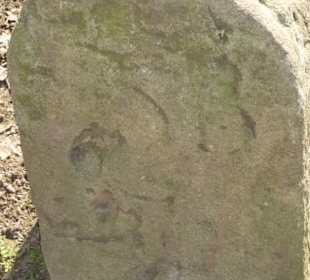 Historischer Grenzstein auf dem Schwanberg