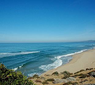 Spiaggia Scivu dall'alto