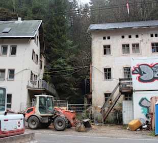 November 2012: Baustelle am Beuthenfall