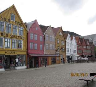 Häuserfassaden Bryggen