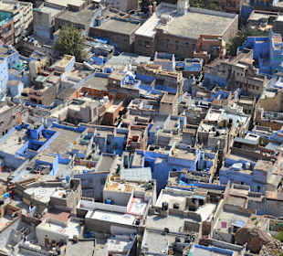 Widok na niebieski Jodhpur