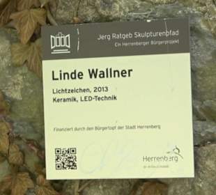 Skulptur Lichtzeichen von Wallner